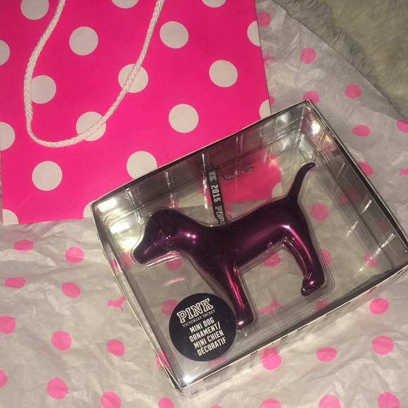 PINK Victoria's Secret Other - Victoria's Secret pink mini dog ornament 2015